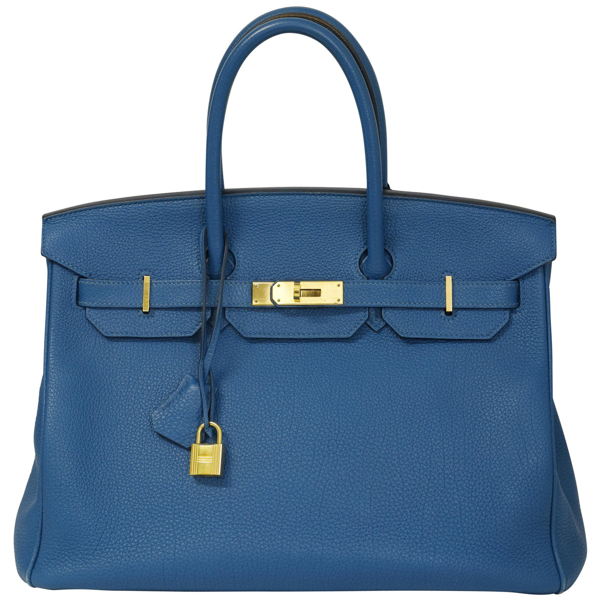Hermès Birkin 35 Bleu de Galice Togo Gold Hardware 2018