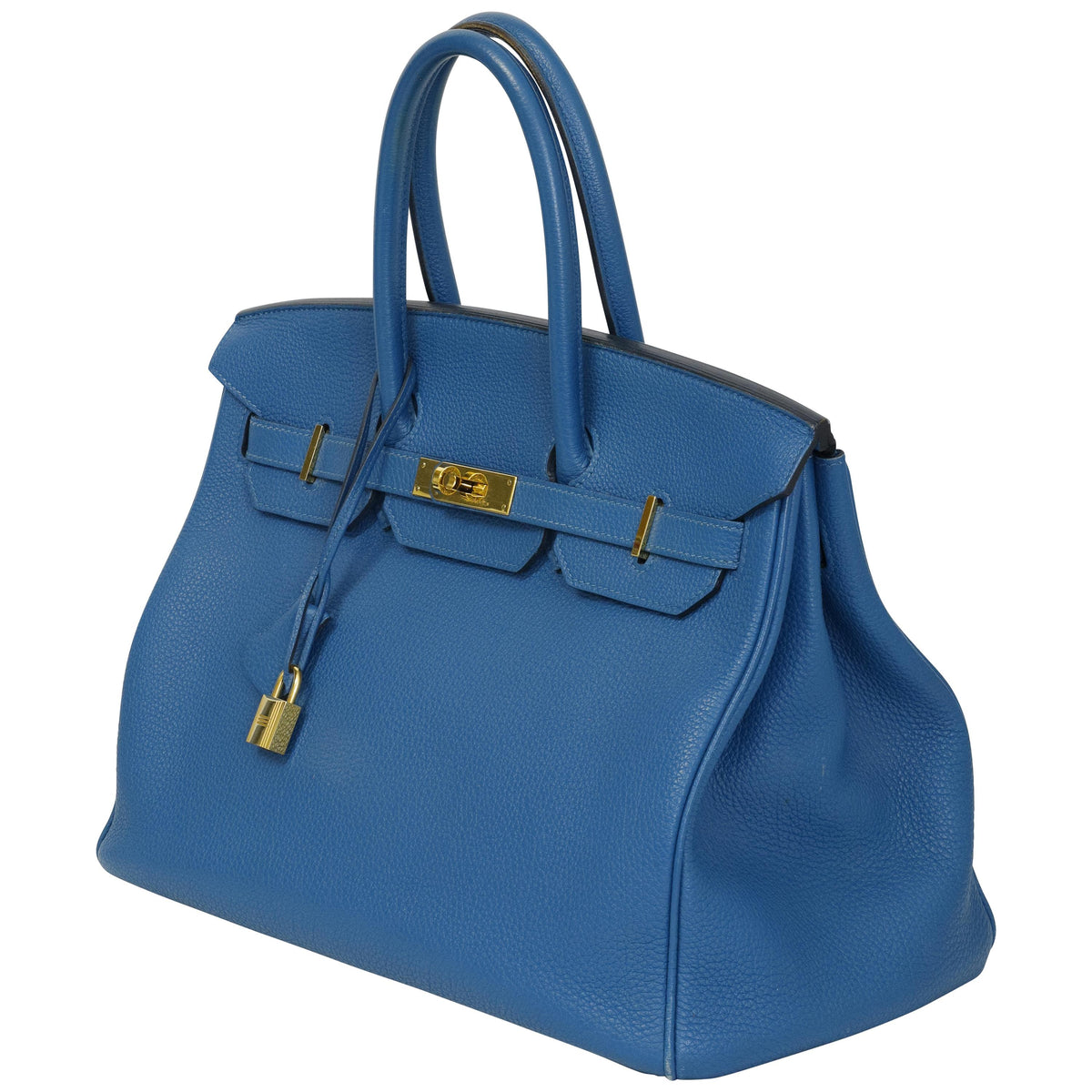 Hermès Birkin 35 Bleu de Galice Togo Gold Hardware 2018