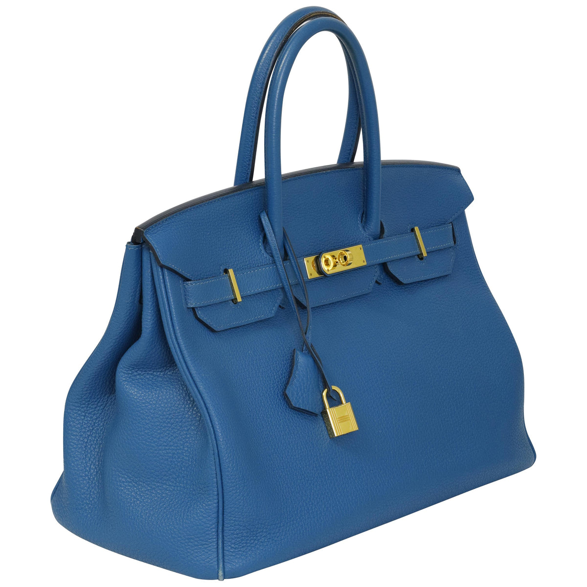 Hermès Birkin 35 Bleu de Galice Togo Gold Hardware 2018