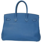 Hermès Birkin 35 Bleu de Galice Togo Gold Hardware 2018