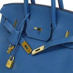 Hermès Birkin 35 Bleu de Galice Togo Gold Hardware 2018