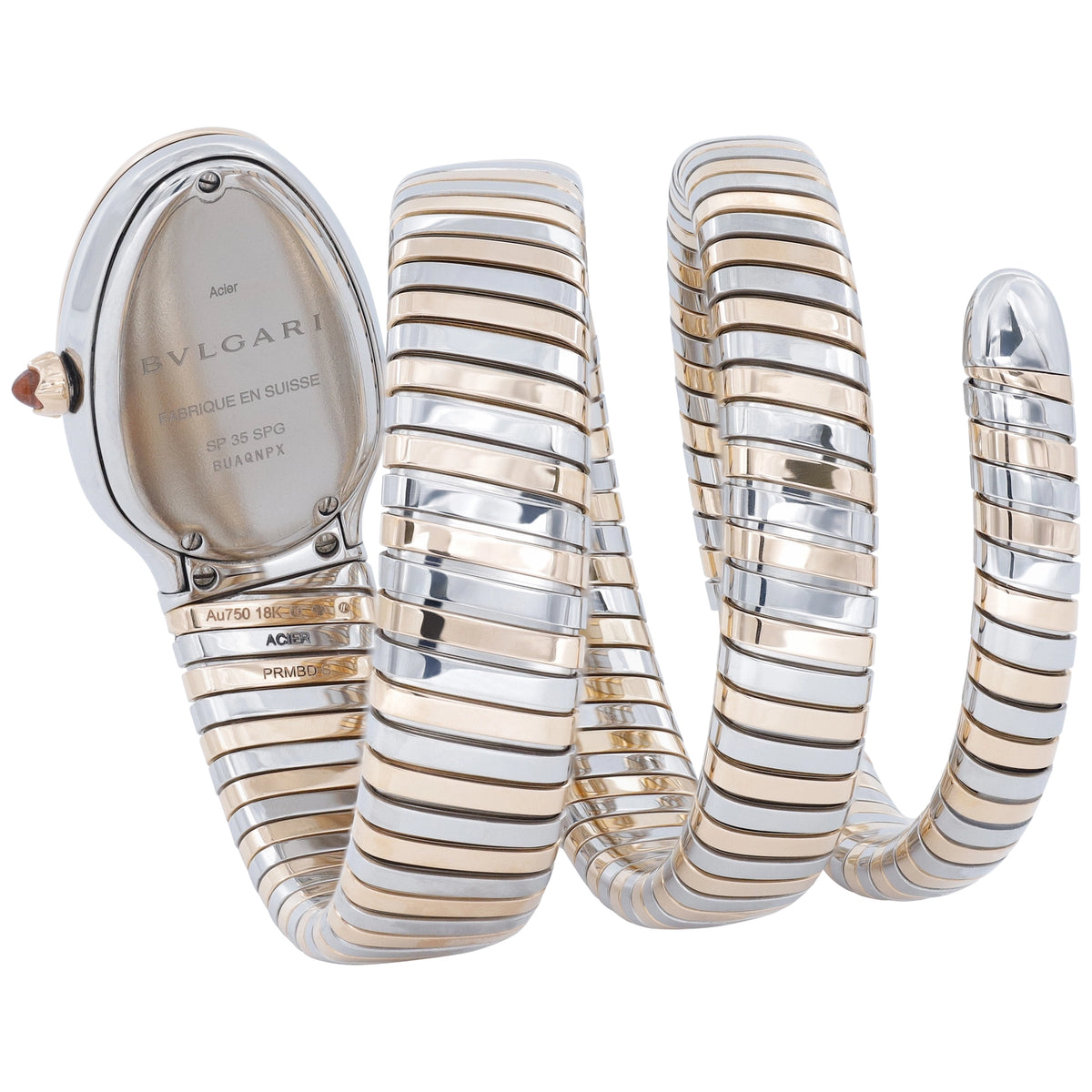 Bulgari Serpenti SP35SPG Silver Dial on Stainless Steel & Rose Gold 2020