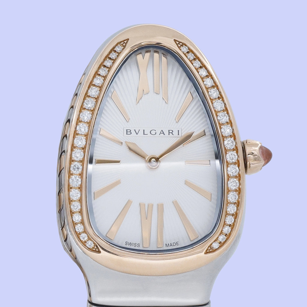Bulgari Serpenti SP35SPG Silver Dial on Stainless Steel & Rose Gold 2020