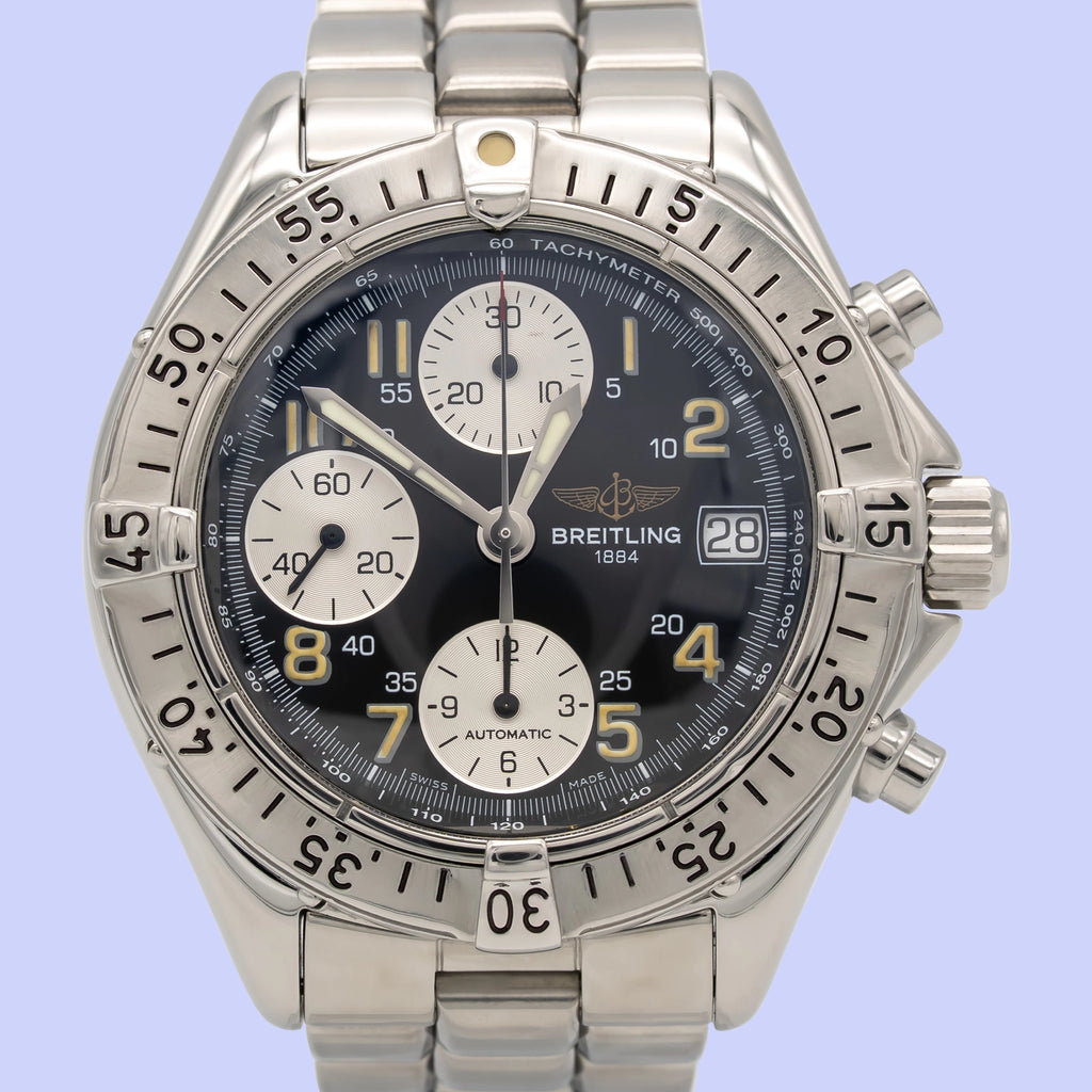 Breitling Colt Chronograph Automatic A13035 Black Stainless Steel 1997