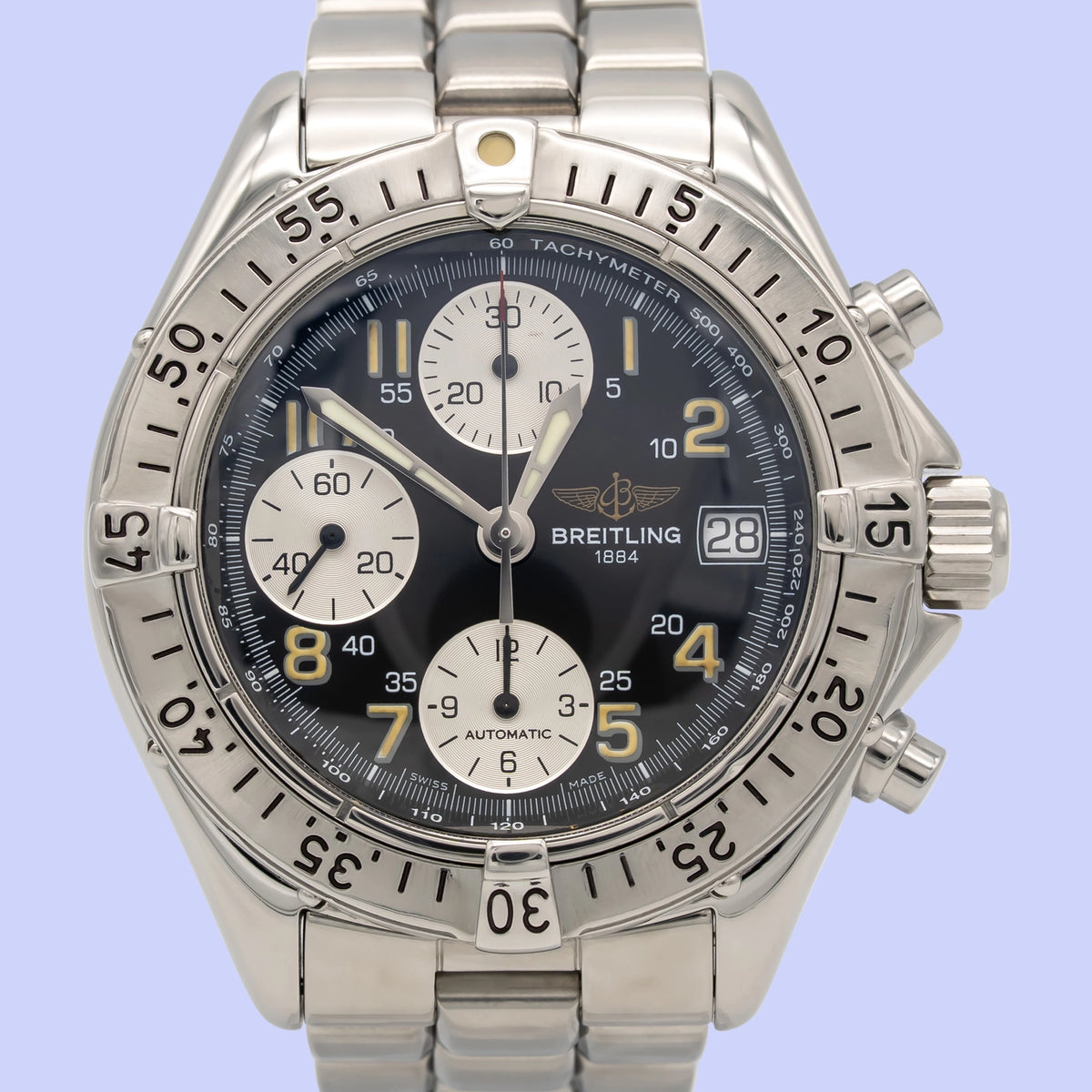 Breitling Colt Chronograph Automatic A13035 Black Stainless Steel 1997