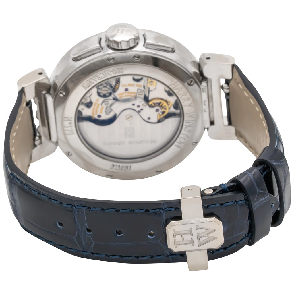 Harry Winston Premier Excenter Chronograph 200/MCRA39WL.MD/D3.1 Mother of Pearl Dial on Leather 2020