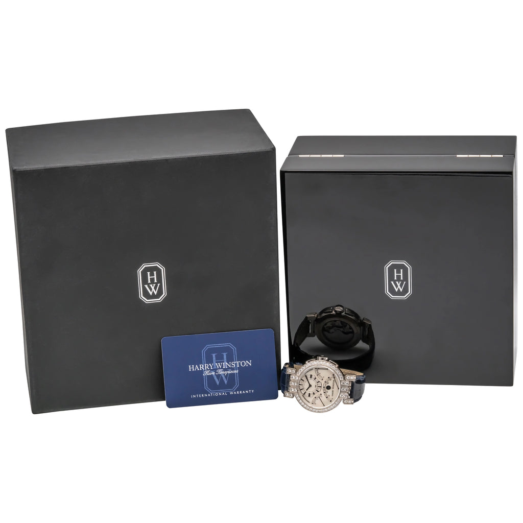 Harry Winston Premier Excenter Chronograph 200/MCRA39WL.MD/D3.1 Mother of Pearl Dial on Leather 2020