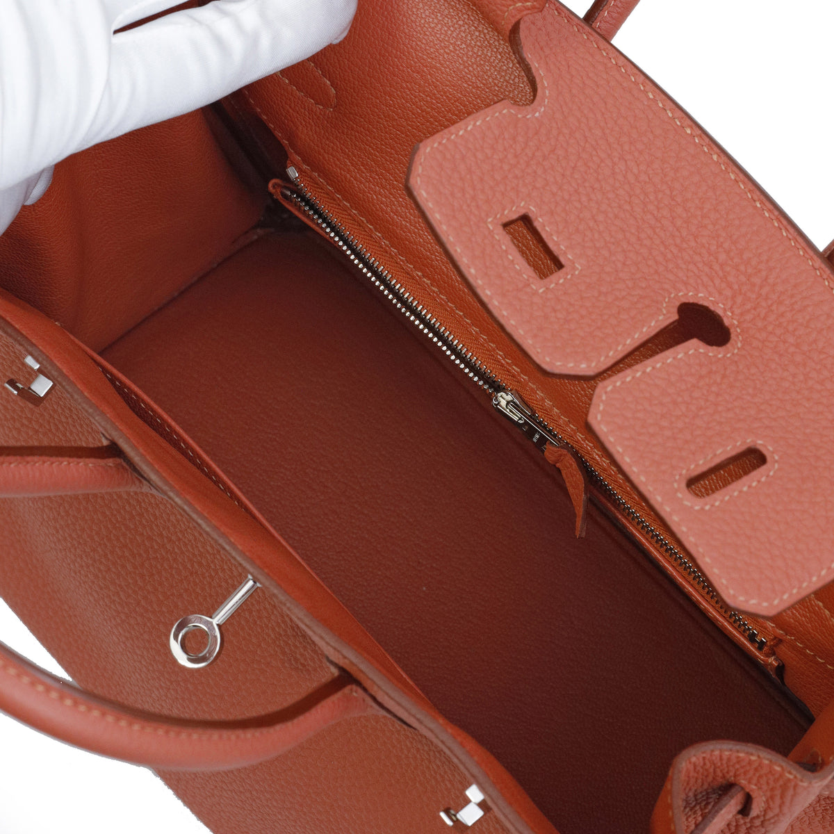 Hermès Birkin 25 Rose Tea Togo Palladium Hardware 2014