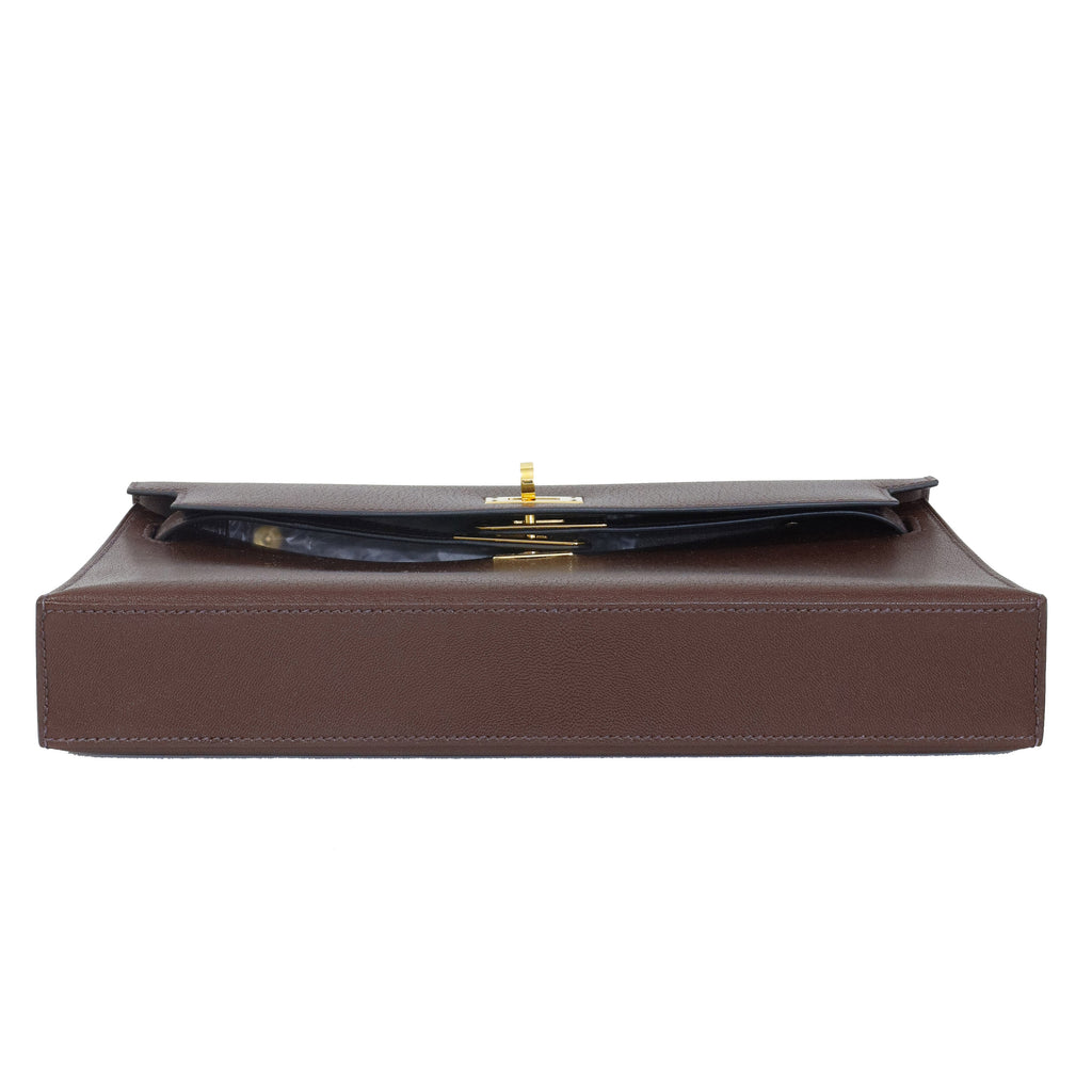 Hermès Kelly Cut Rouge H Swift Gold Hardware 2022
