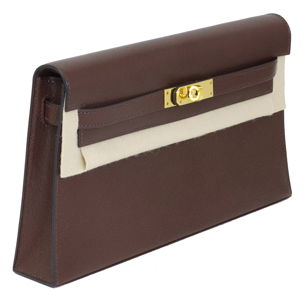 Hermès Kelly Cut Rouge H Swift Gold Hardware 2022