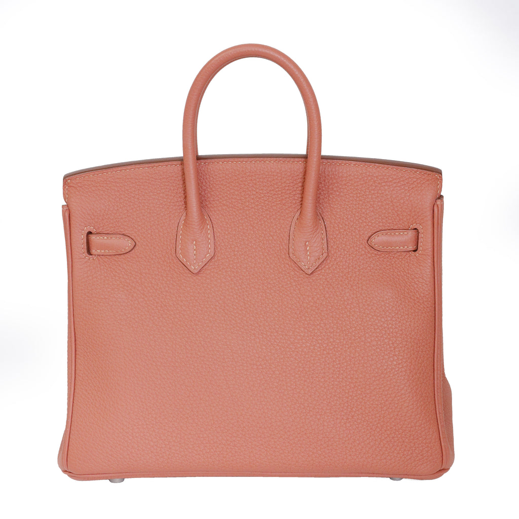 Hermès Birkin 25 Rose Tea Togo Palladium Hardware 2014