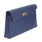 Hermès Kelly Cut Bleu Encre Chèvre Mysore Gold Hardware 2021