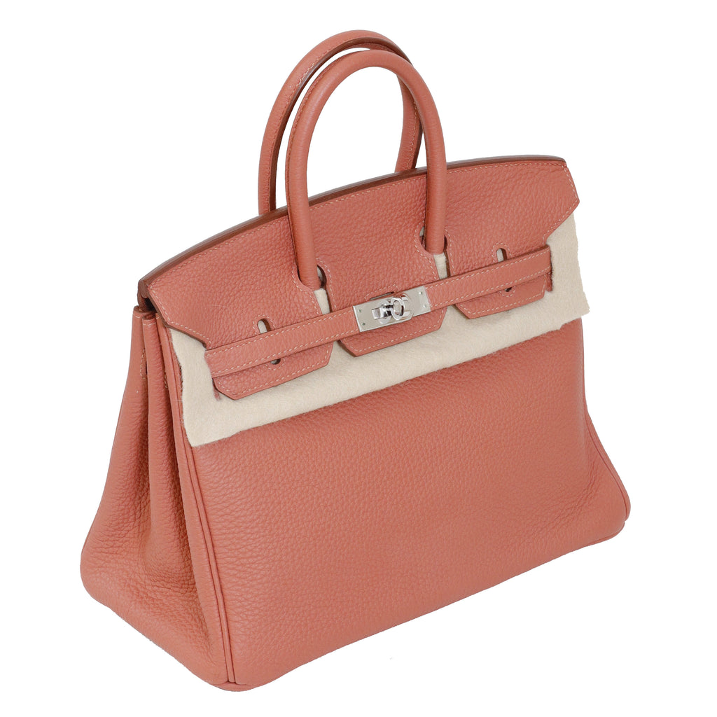 Hermès Birkin 25 Rose Tea Togo Palladium Hardware 2014
