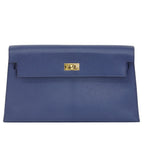 Hermès Kelly Cut Bleu Encre Chèvre Mysore Gold Hardware 2021