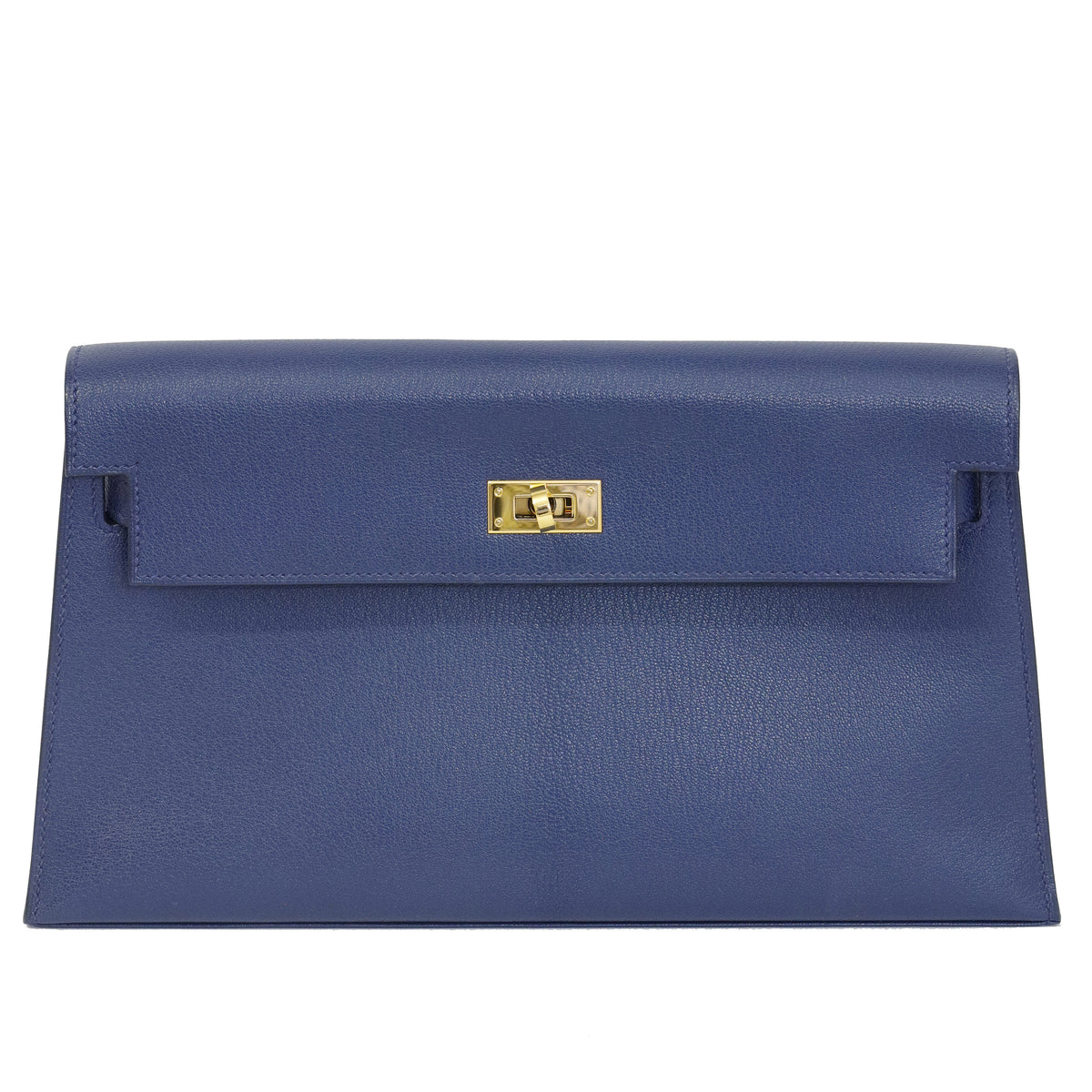 Hermès Kelly Cut Bleu Encre Chèvre Mysore Gold Hardware 2021