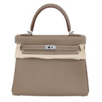 Hermès Kelly 25 Etoupe Togo Palladium Hardware 2024