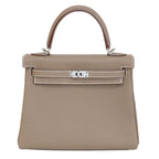 Hermès Kelly 25 Etoupe Togo Palladium Hardware 2024