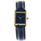 Cartier Tank Black Dial on Leather
