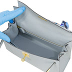 Hermès Kelly 28 Sellier Bleu Glacier Epsom Gold Hardware 2025