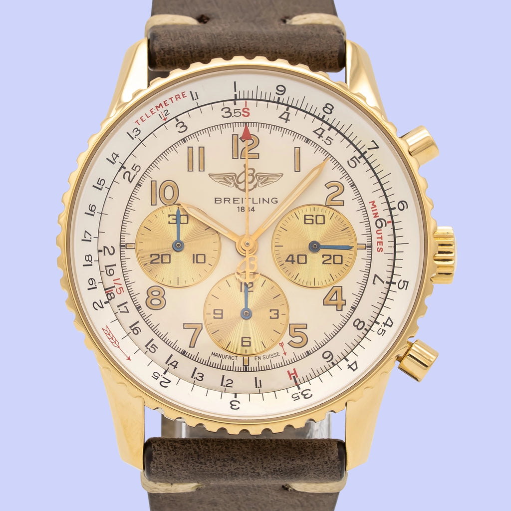 Breitling Navitimer K30022 Silver Leather 1990