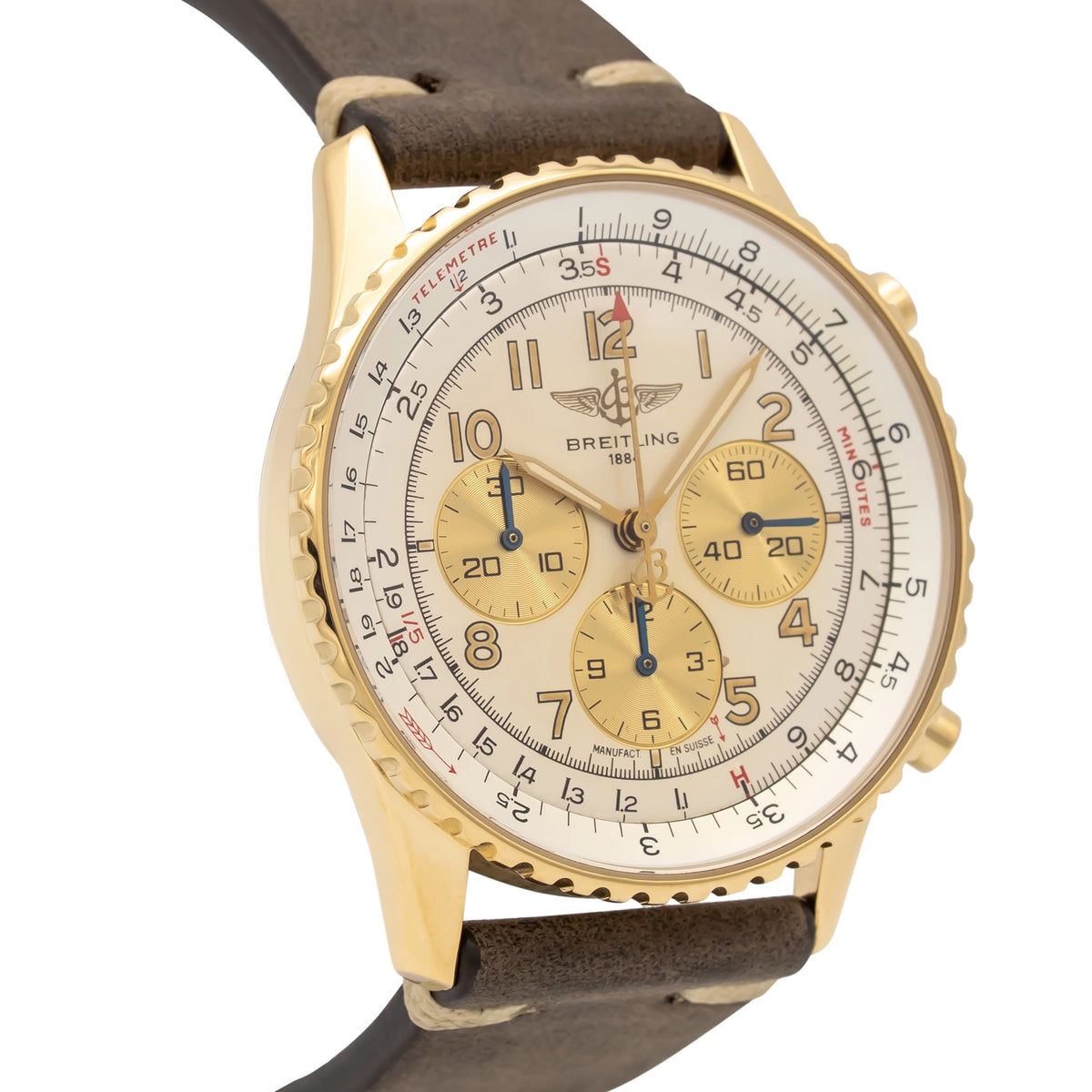 Breitling Navitimer K30022 Silver Leather 1990