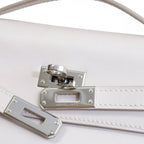 Hermès Kelly Pochette Rose Dragée Swift Palladium Hardware 2007