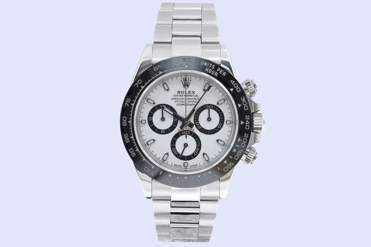Rolex Daytona "Panda" 116500LN White Dial on Oyster