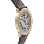 Cartier Ronde de Cartier 1800 1 Champagne Dial on Leather