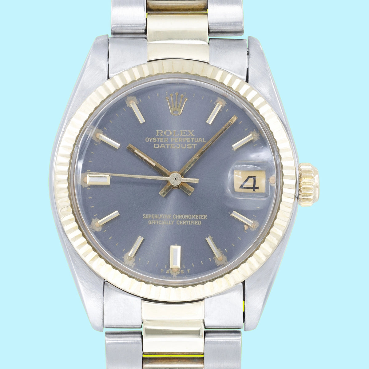 Rolex Datejust 6827 Grey Dial on Oyster 1978