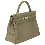Hermès Kelly 32 Gris Mouette Togo Palladium Hardware 2018