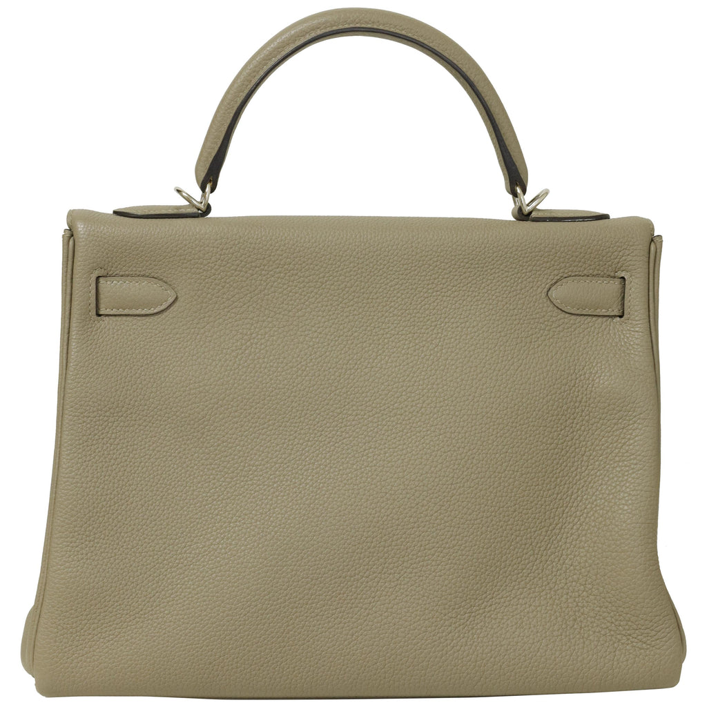 Hermès Kelly 32 Gris Mouette Togo Palladium Hardware 2018