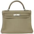 Hermès Kelly 32 Gris Mouette Togo Palladium Hardware 2018