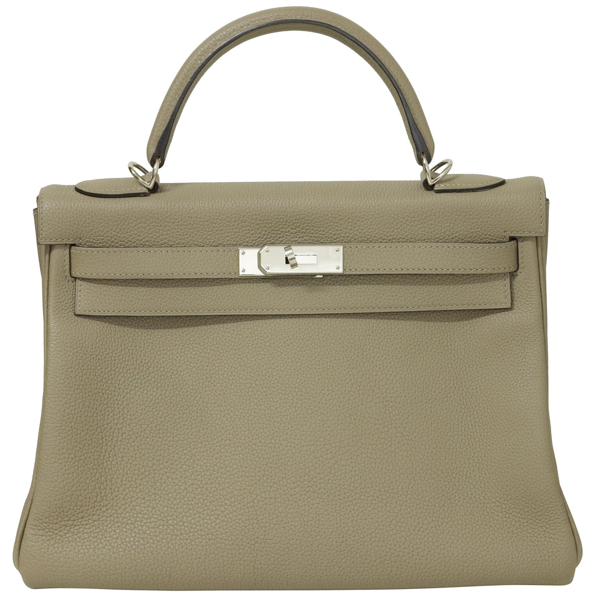 Hermès Kelly 32 Gris Mouette Togo Palladium Hardware 2018
