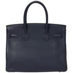 Hermès Birkin 30 Verso Bleu Indigo Togo Palladium Hardware 2018