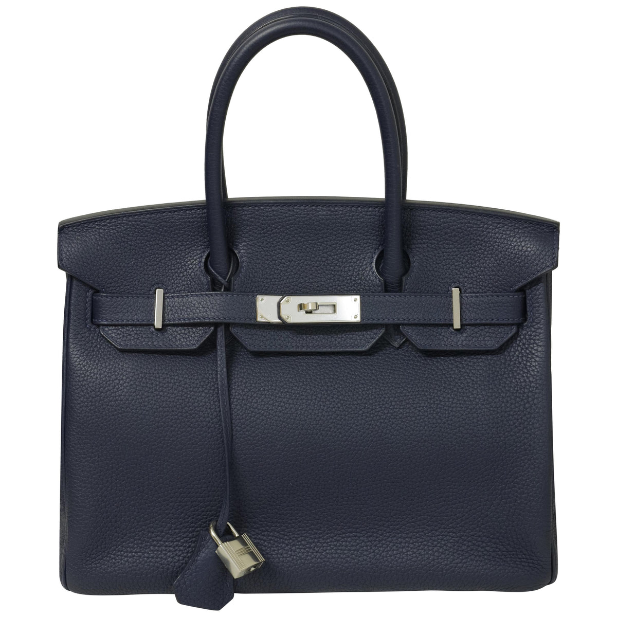 Hermès Birkin 30 Verso Bleu Indigo Togo Palladium Hardware 2018