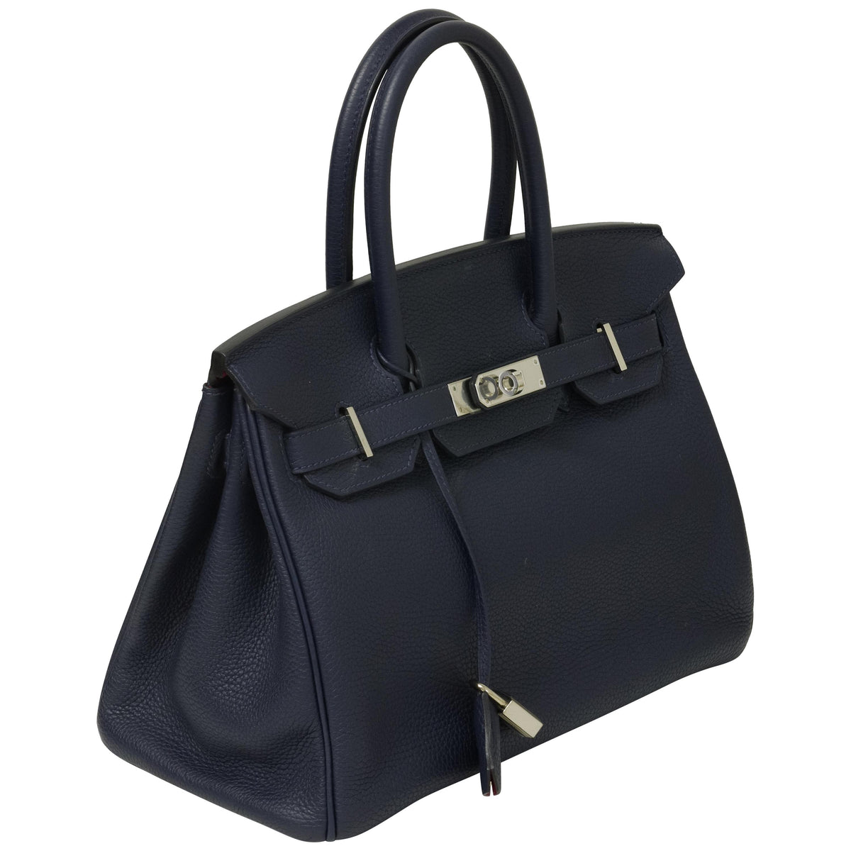 Hermès Birkin 30 Verso Bleu Indigo Togo Palladium Hardware 2018
