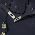 Hermès Birkin 30 Verso Bleu Indigo Togo Palladium Hardware 2018