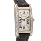 Cartier Tank Américaine 2489 Silver Dial on Leather 2003