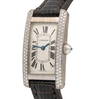 Cartier Tank Américaine 2489 Silver Dial on Leather 2003