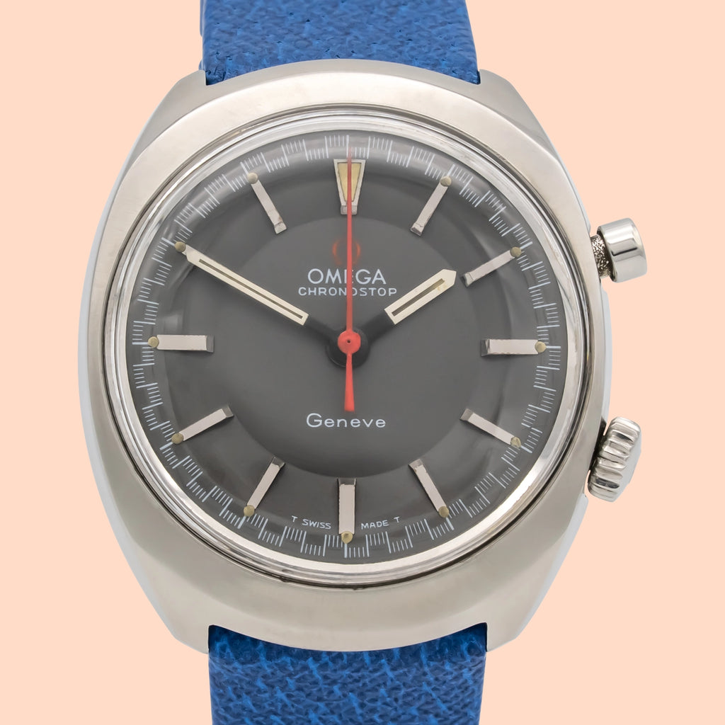 Omega Genève 146.009 Grey Leather
