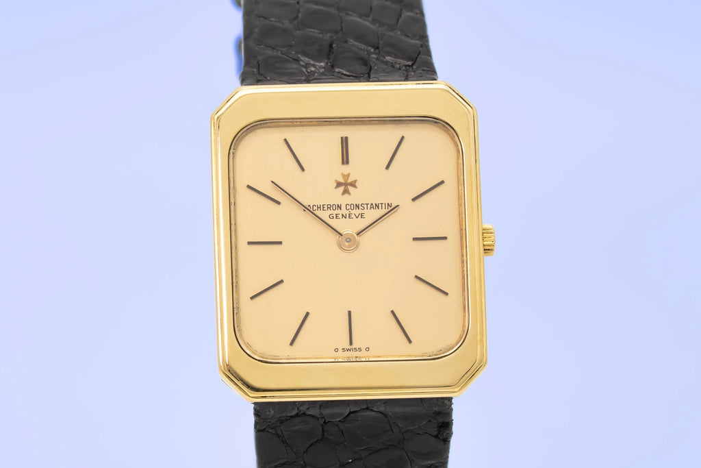 Vacheron Constantin Tank 33208 Champagne Dial on Leather 1979
