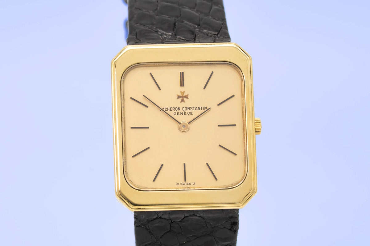 Vacheron Constantin Tank 33208 Champagne Dial on Leather 1979