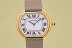 Cartier Ellipse 78091 White Dial on Leather
