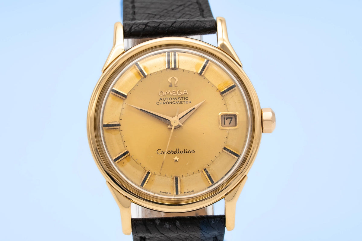 Omega Constellation 168005/6 Gold Leather 1962