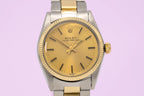 Rolex Oyster Perpetual 31 6551 Champagne Dial on Stainless steel and 18 karat yellow gold 1970