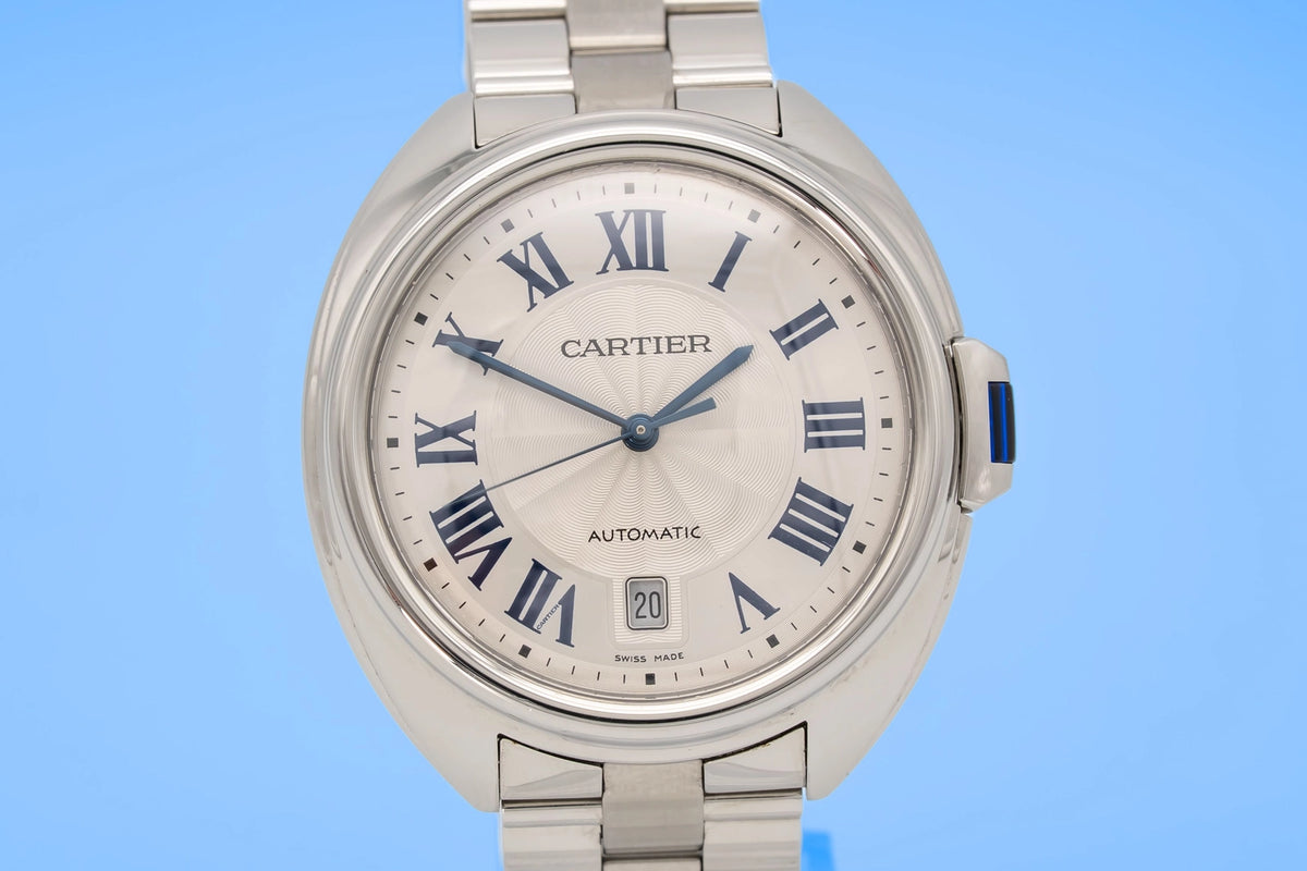 Cartier Clé de Cartier 3850 White Dial on Stainless steel 2015