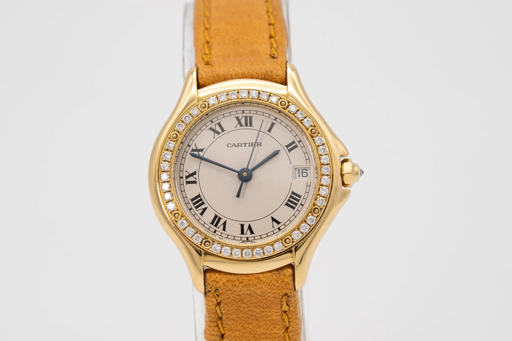 Cartier Cougar 887907 Leather 1990