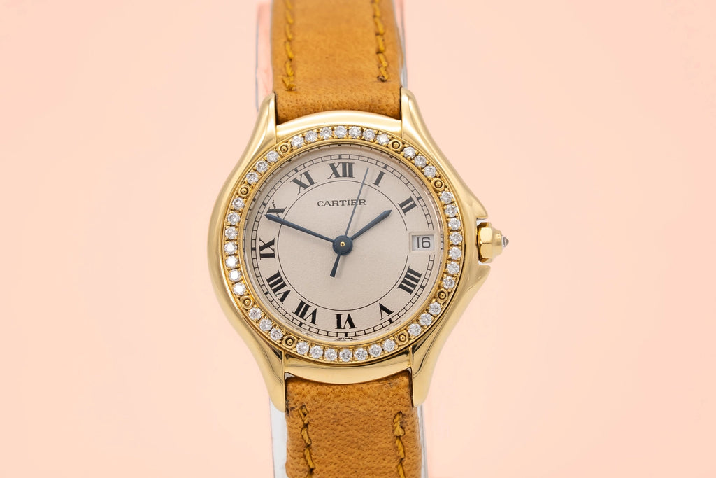 Cartier Cougar 887907 Leather 1990