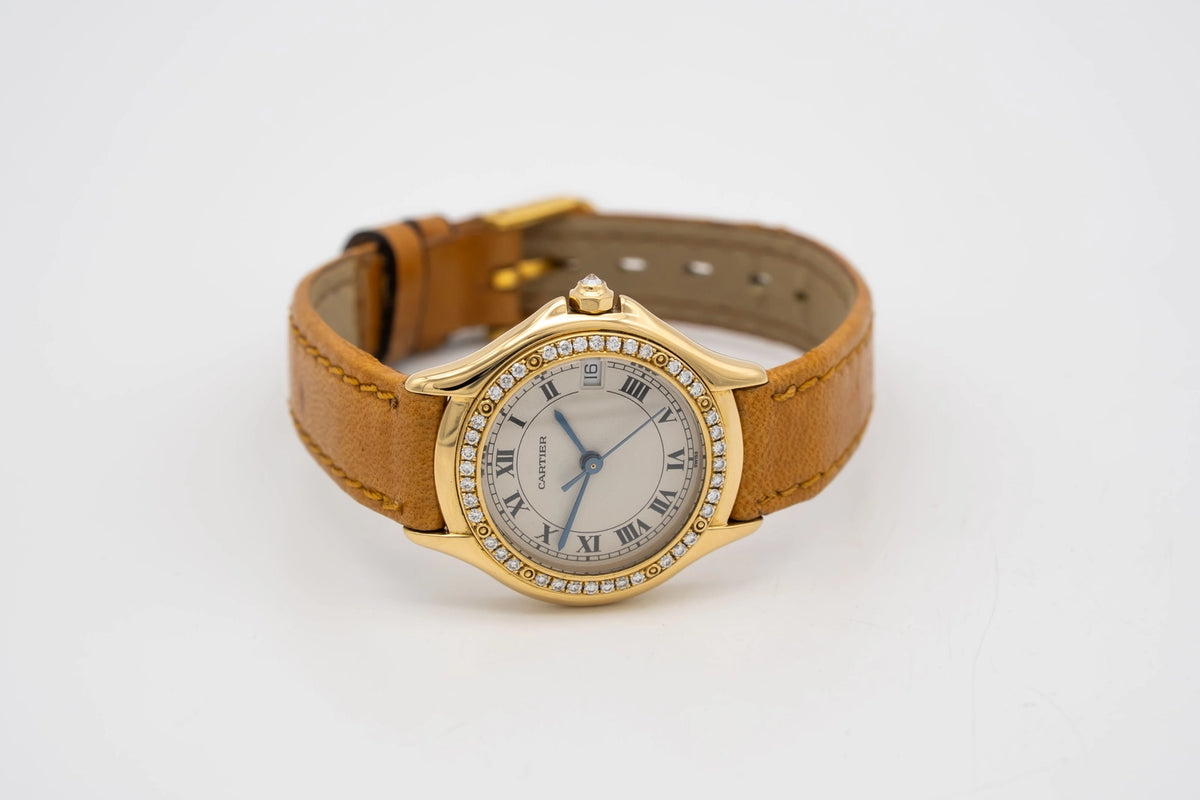 Cartier Cougar 887907 Leather 1990