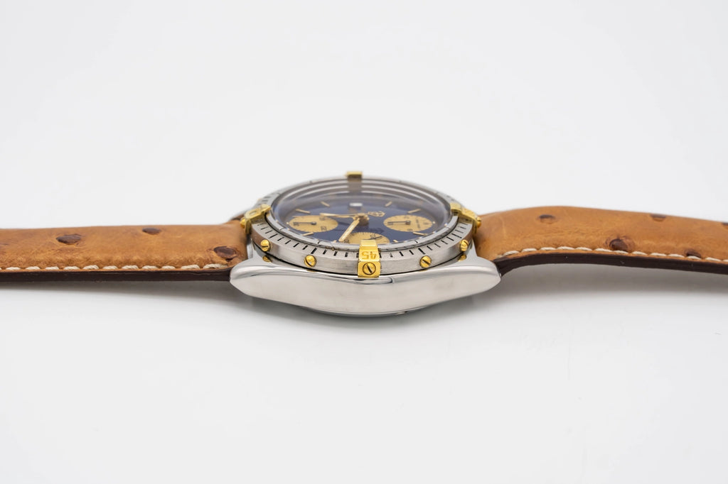 Breitling Chronomat B13048 Blue Leather 1998